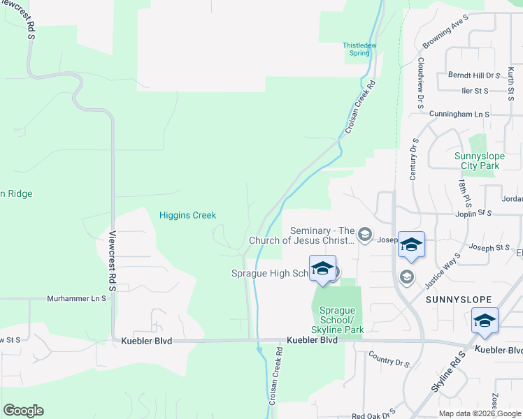 map of restaurants, bars, coffee shops, grocery stores, and more near 4665 Croisan Creek Road South in Salem