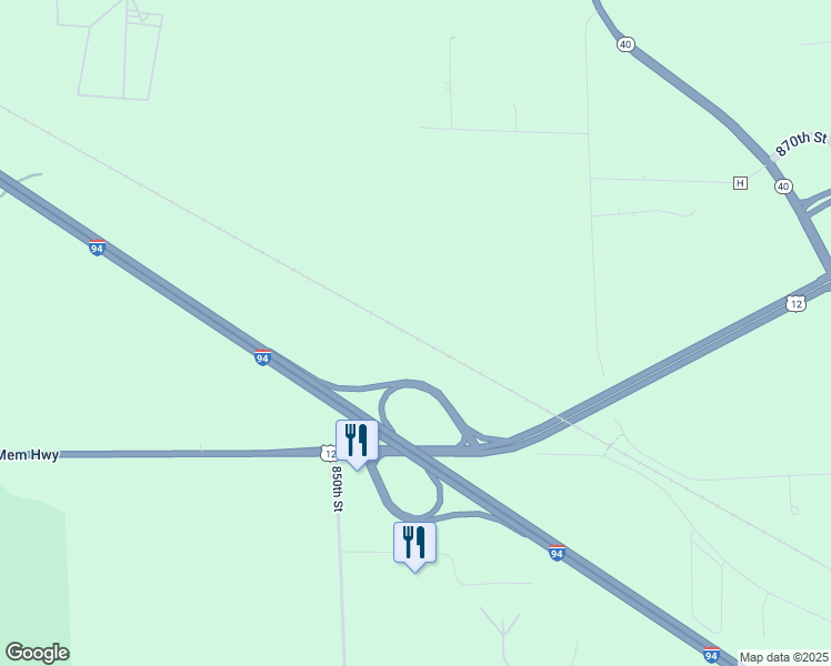 map of restaurants, bars, coffee shops, grocery stores, and more near in Elk Mound