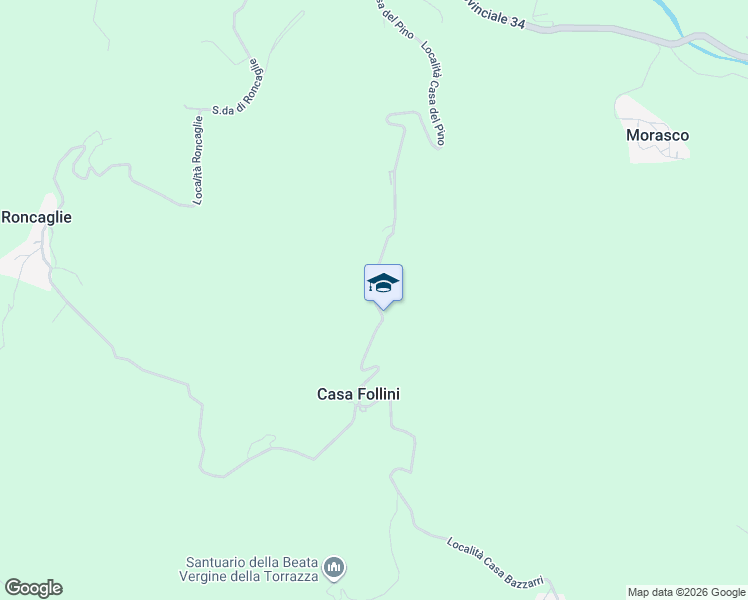 map of restaurants, bars, coffee shops, grocery stores, and more near 2 Località Casa Perotti in Provincia di Piacenza