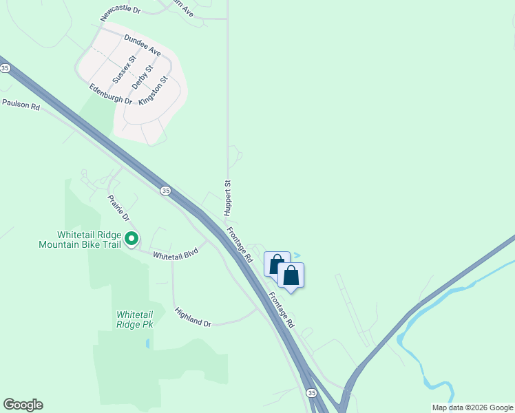 map of restaurants, bars, coffee shops, grocery stores, and more near 183 County Road U in River Falls