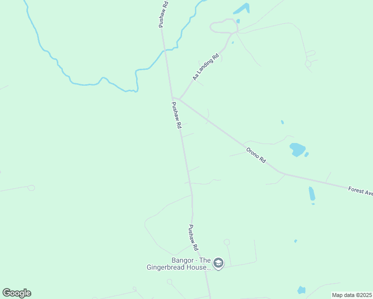 map of restaurants, bars, coffee shops, grocery stores, and more near 921 Pushaw Road in Glenburn