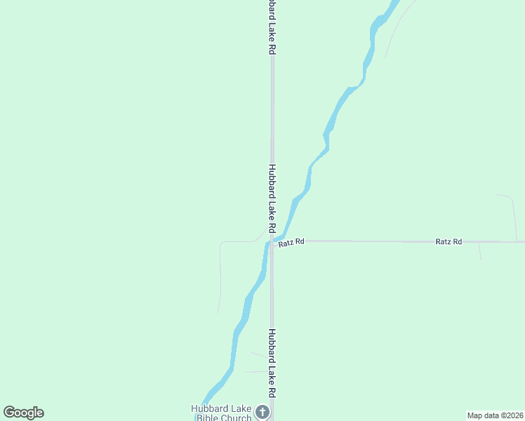 map of restaurants, bars, coffee shops, grocery stores, and more near 12974-12998 Ferguson Road in Hubbard Lake