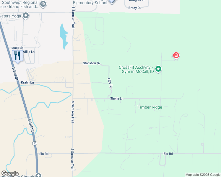 map of restaurants, bars, coffee shops, grocery stores, and more near in McCall