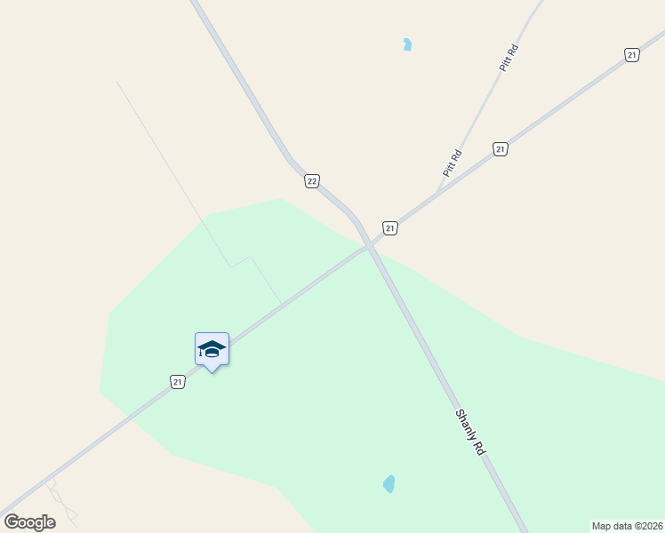 map of restaurants, bars, coffee shops, grocery stores, and more near 714 County Road 21 in Spencerville