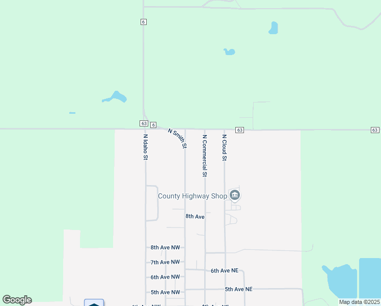 map of restaurants, bars, coffee shops, grocery stores, and more near 726-764 North Commercial Street in Clark
