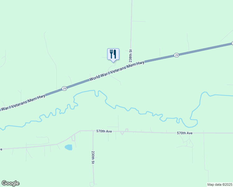 map of restaurants, bars, coffee shops, grocery stores, and more near E2338 Wisconsin 29 in Menomonie