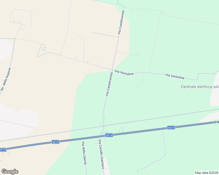 map of restaurants, bars, coffee shops, grocery stores, and more near 11 Via Castelceriolo in Provincia di Alessandria
