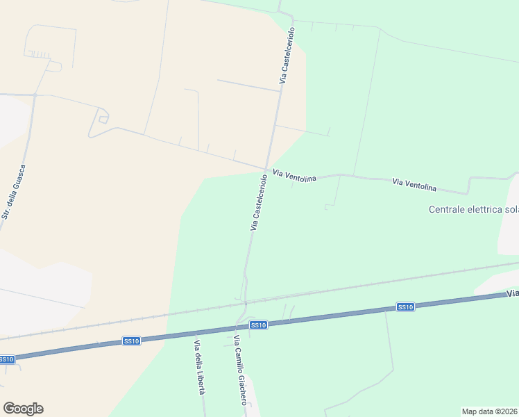 map of restaurants, bars, coffee shops, grocery stores, and more near 11 Via Castelceriolo in Provincia di Alessandria