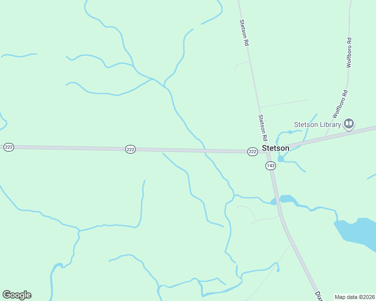 map of restaurants, bars, coffee shops, grocery stores, and more near 1194 Mullen Road in Stetson