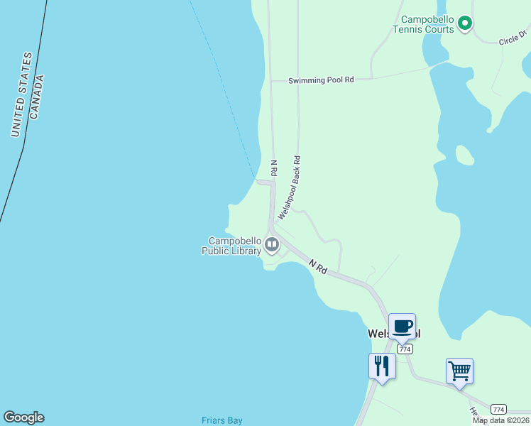 map of restaurants, bars, coffee shops, grocery stores, and more near 3 Welshpool Back Road in Welshpool