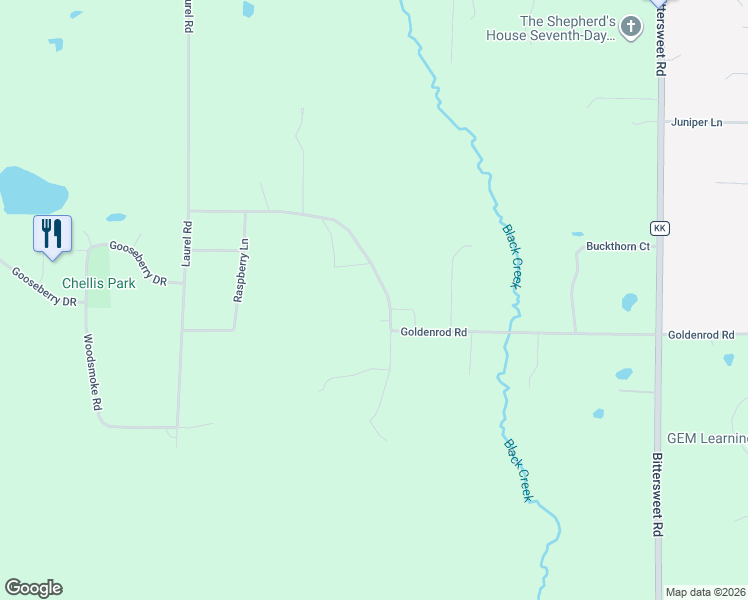 map of restaurants, bars, coffee shops, grocery stores, and more near 7200 Blueberry Lane in Wausau