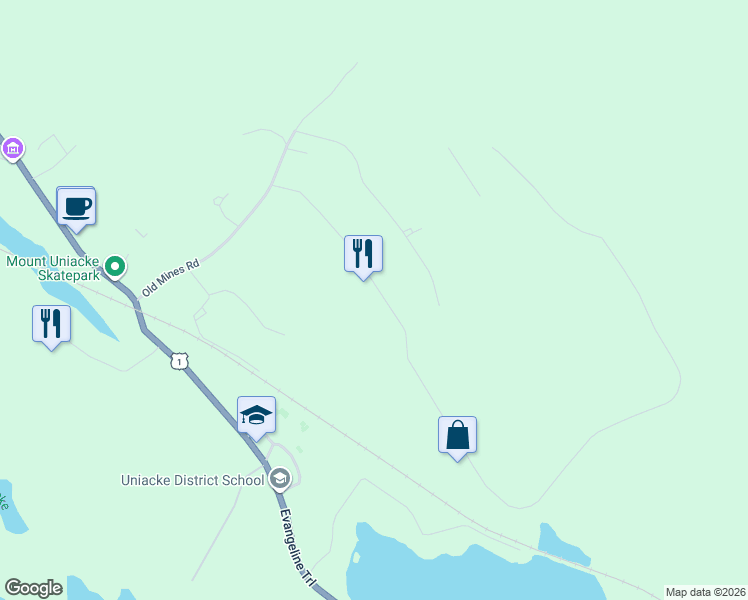 map of restaurants, bars, coffee shops, grocery stores, and more near 33 Rockwell Drive in Mount Uniacke
