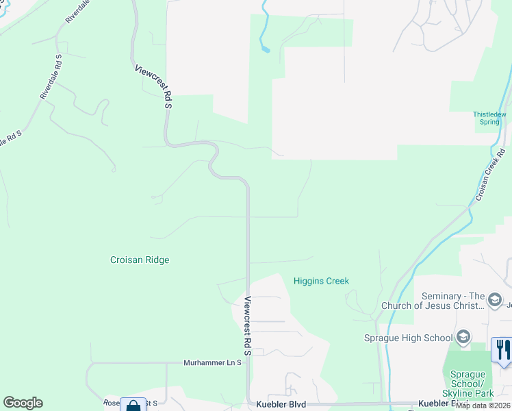 map of restaurants, bars, coffee shops, grocery stores, and more near 4466 Viewcrest Road South in Salem