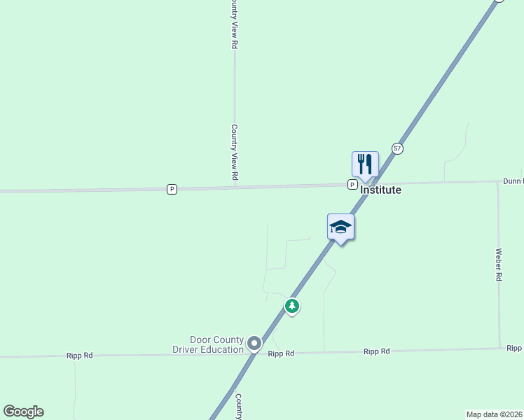 map of restaurants, bars, coffee shops, grocery stores, and more near 4559 Rock Ridge Road in Sturgeon Bay
