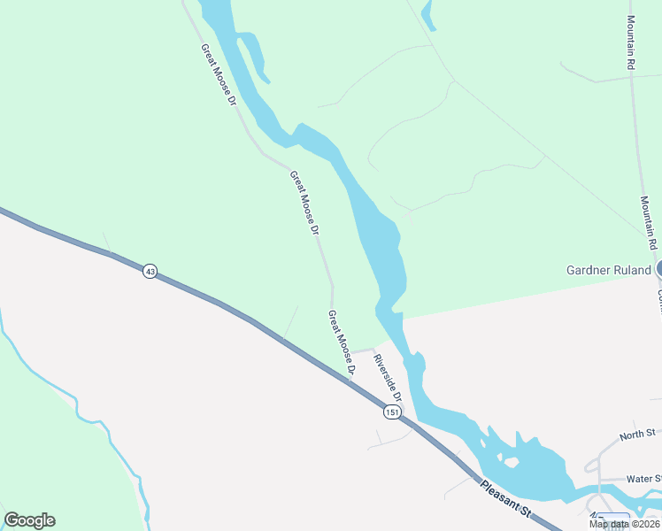 map of restaurants, bars, coffee shops, grocery stores, and more near 37 Riverside Drive in Hartland