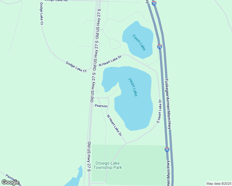 map of restaurants, bars, coffee shops, grocery stores, and more near Pointe Drive in Gaylord