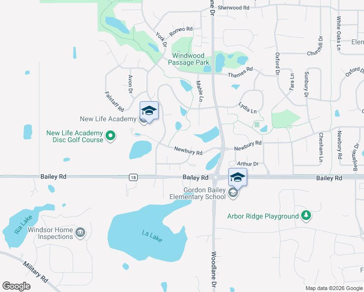 map of restaurants, bars, coffee shops, grocery stores, and more near 6878 Newbury Knoll in Woodbury