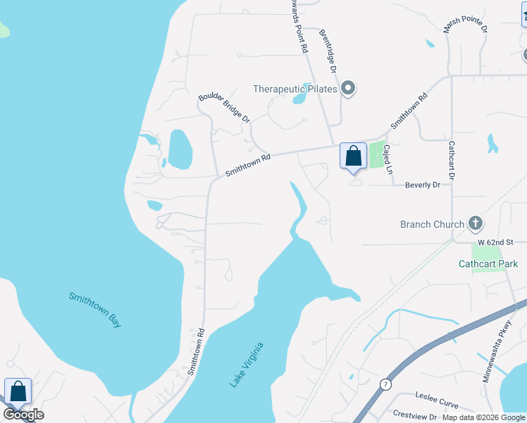 map of restaurants, bars, coffee shops, grocery stores, and more near 27630 Virginia Cove in Shorewood