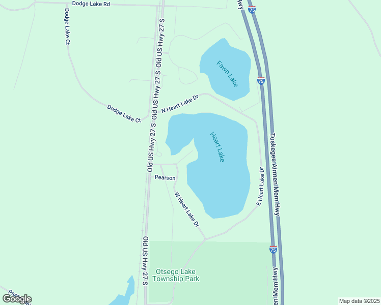 map of restaurants, bars, coffee shops, grocery stores, and more near Pointe Drive in Gaylord