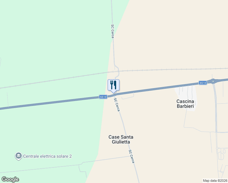 map of restaurants, bars, coffee shops, grocery stores, and more near 7 Strada Comunale Cerca in Torre Garofoli