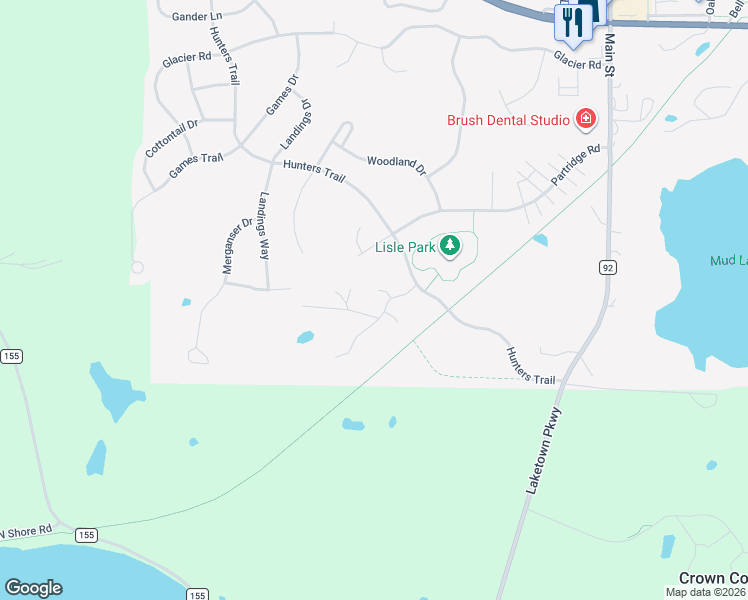 map of restaurants, bars, coffee shops, grocery stores, and more near 9204 Maas Circle in Minnetrista