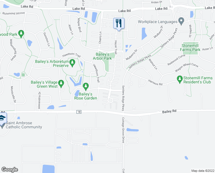 map of restaurants, bars, coffee shops, grocery stores, and more near 3820 Hazel Trail in Saint Paul