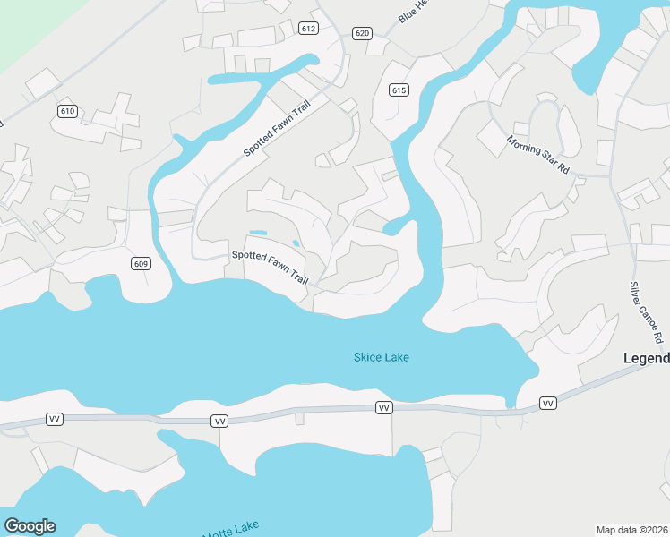 map of restaurants, bars, coffee shops, grocery stores, and more near W2162 Otter Ponds Road in Keshena