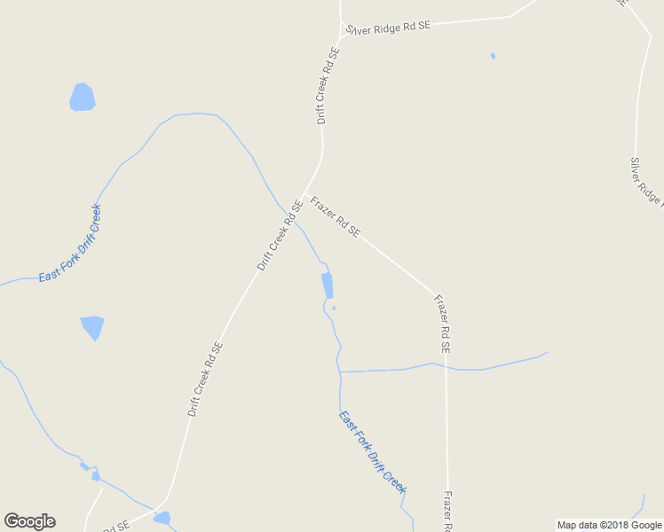 map of restaurants, bars, coffee shops, grocery stores, and more near 3643 Frazer Road Southeast in Sublimity