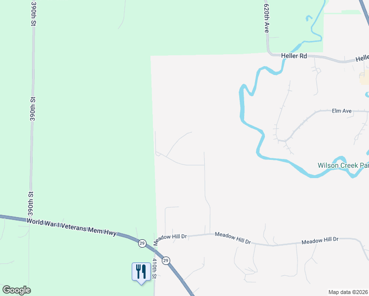 map of restaurants, bars, coffee shops, grocery stores, and more near 1939 Boulder Drive in Menomonie