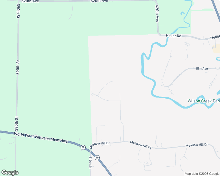 map of restaurants, bars, coffee shops, grocery stores, and more near 1103 Canyon Road in Menomonie