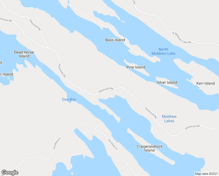 map of restaurants, bars, coffee shops, grocery stores, and more near 711-899 Peninsula Road in Gravenhurst