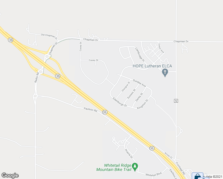 map of restaurants, bars, coffee shops, grocery stores, and more near 3550 Newcastle Drive in River Falls