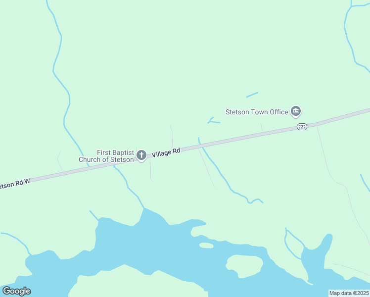map of restaurants, bars, coffee shops, grocery stores, and more near Maine 222 in Stetson