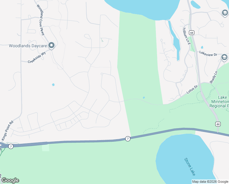 map of restaurants, bars, coffee shops, grocery stores, and more near 4077-4401 Lotus Drive in Minnetrista