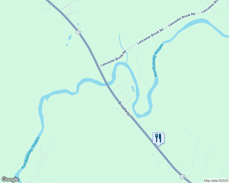 map of restaurants, bars, coffee shops, grocery stores, and more near 5 4th Street in Kenduskeag