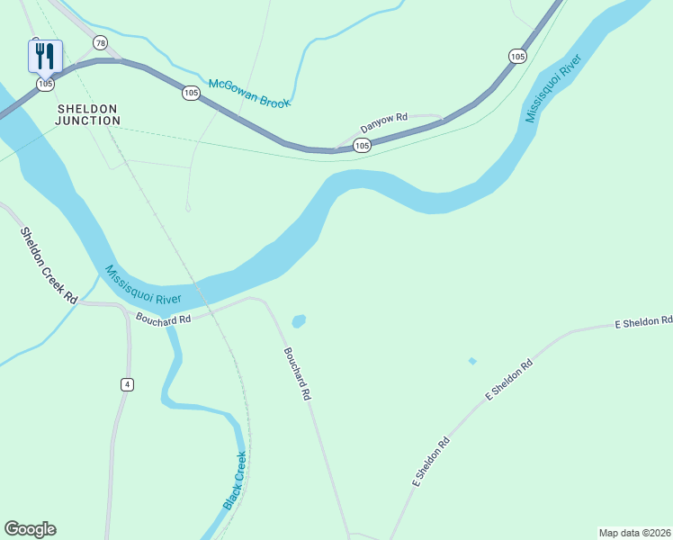 map of restaurants, bars, coffee shops, grocery stores, and more near 134 Bouchard Road in Sheldon