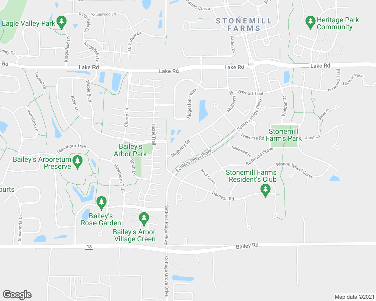 map of restaurants, bars, coffee shops, grocery stores, and more near 3537 Mulberry Place in Woodbury