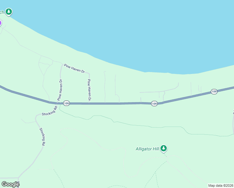 map of restaurants, bars, coffee shops, grocery stores, and more near 7688 Michigan 109 in Glen Arbor