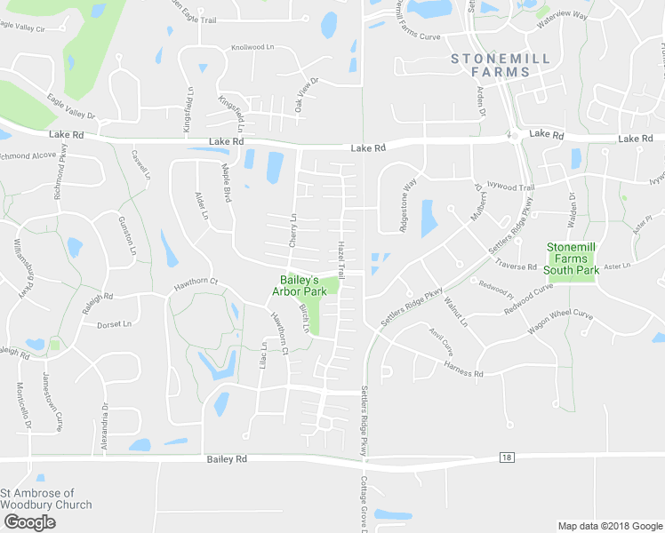 map of restaurants, bars, coffee shops, grocery stores, and more near 3424 Hazel Trail in Woodbury