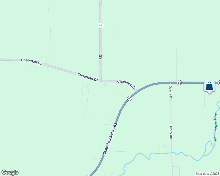 map of restaurants, bars, coffee shops, grocery stores, and more near 238 County Road Ss in River Falls