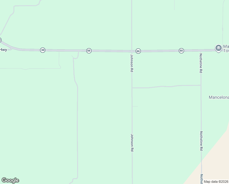 map of restaurants, bars, coffee shops, grocery stores, and more near 9494 Johnson Road in Mancelona