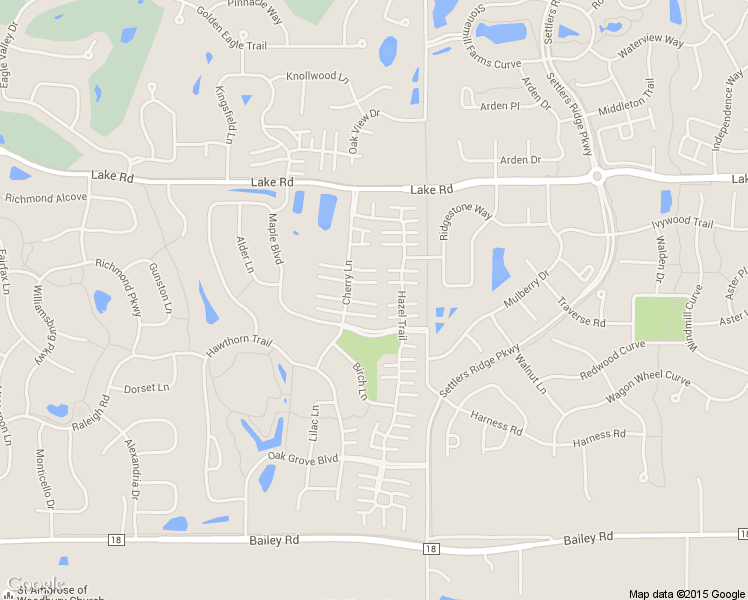 map of restaurants, bars, coffee shops, grocery stores, and more near 3515 Cherry Lane in Woodbury