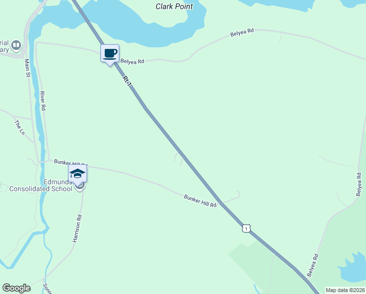 map of restaurants, bars, coffee shops, grocery stores, and more near 2581 U.S. 1 in Marion