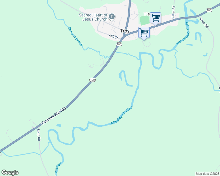 map of restaurants, bars, coffee shops, grocery stores, and more near in Troy