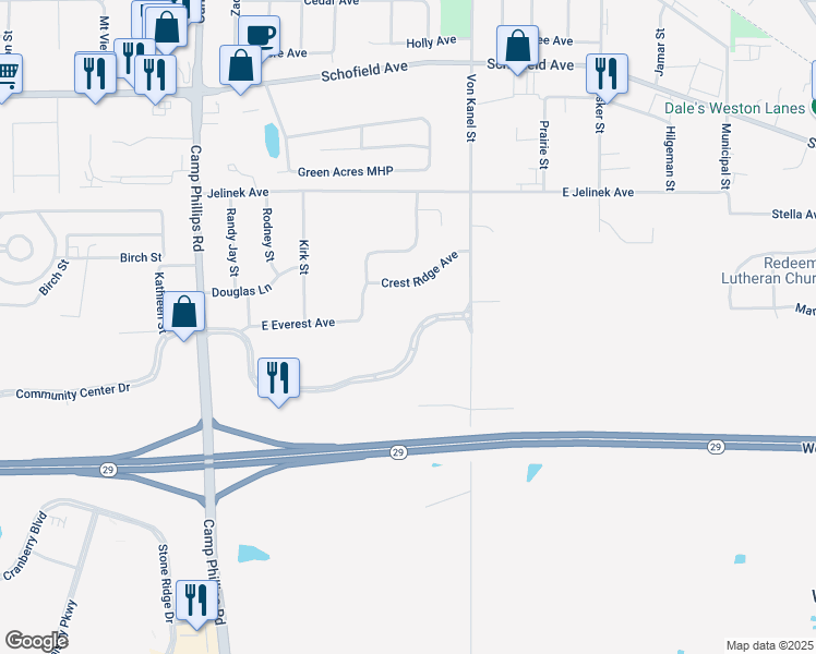 map of restaurants, bars, coffee shops, grocery stores, and more near 4602 Barbican Avenue in Weston