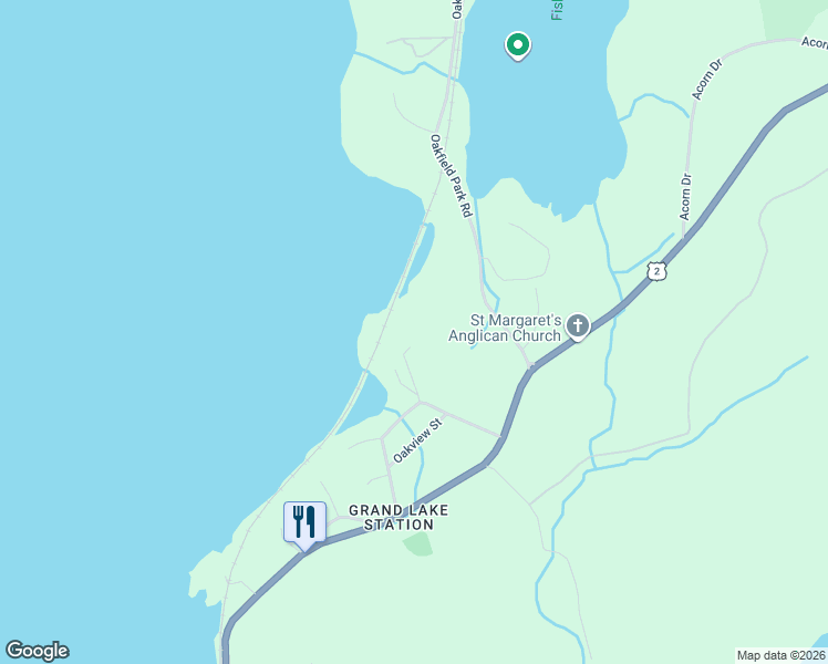 map of restaurants, bars, coffee shops, grocery stores, and more near 60 Wickshire Lane in Grand Lake