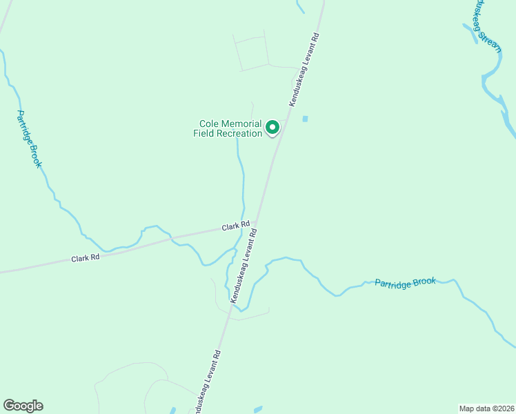 map of restaurants, bars, coffee shops, grocery stores, and more near 499 Kenduskeag Levant Road in Kenduskeag