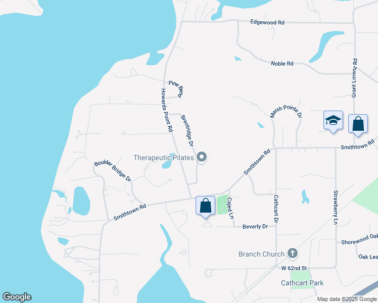 map of restaurants, bars, coffee shops, grocery stores, and more near 5810 Brentridge Drive in Shorewood