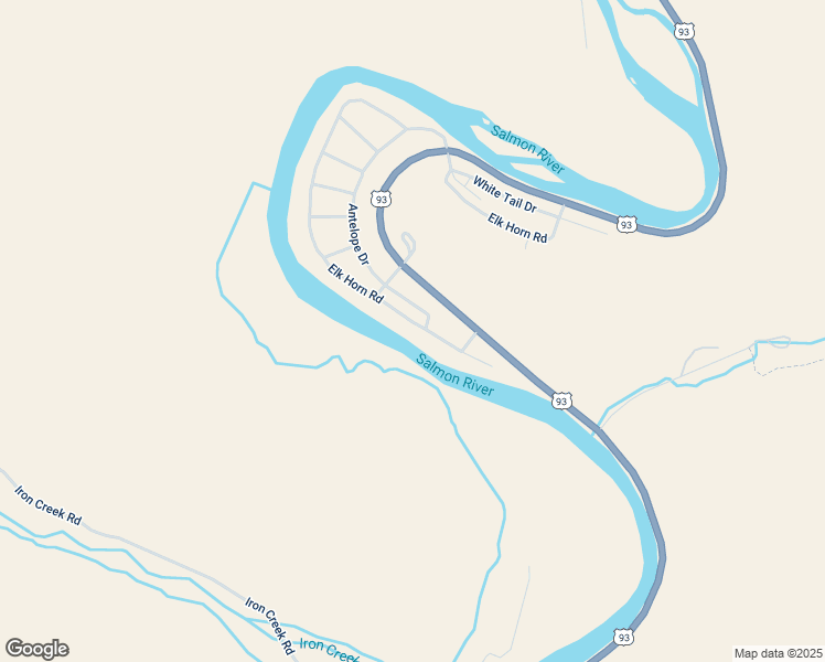 map of restaurants, bars, coffee shops, grocery stores, and more near Elk Horn Road in Salmon