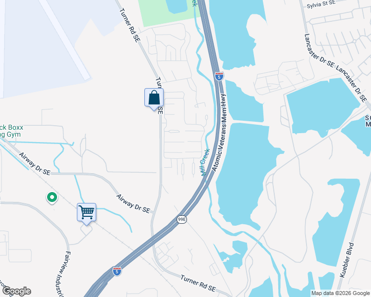 map of restaurants, bars, coffee shops, grocery stores, and more near 3124 Turner Road Southeast in Salem